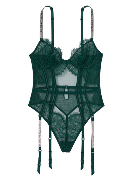 Share The Joy, colecție Victoria's Secret dedicată sărbătorilor 11 Lace Bodysuit 550 RON