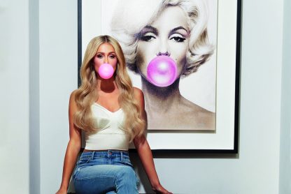paris hilton wearing Sculpt Bra Top White for Cosmopolitan Spain 2019 e1697703667505