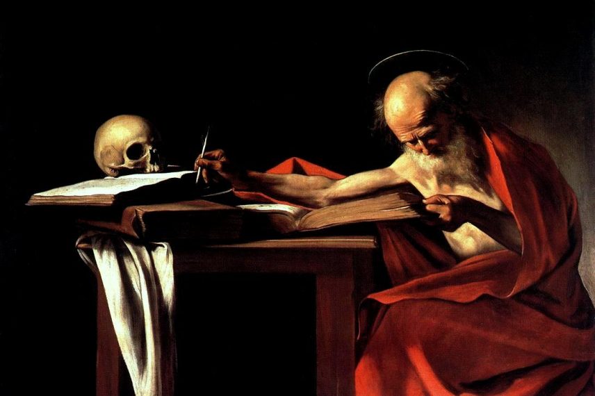 Caravaggio St Jerome Writing