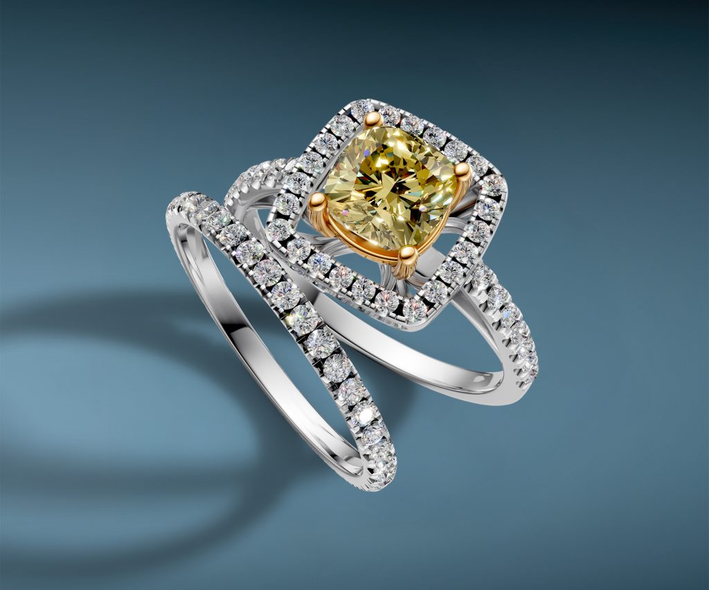 INNA, feline și pietre prețioase naturale în noua campanie STIL Diamonds 9 Inele cu diamante translucide si diamant fancy STIL Diamonds 1