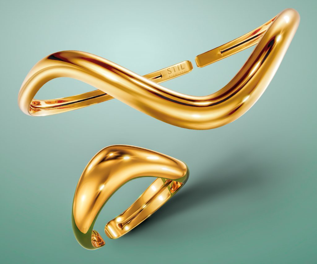 INNA, feline și pietre prețioase naturale în noua campanie STIL Diamonds 8 bratara si inel din aur galben STIL Diamonds